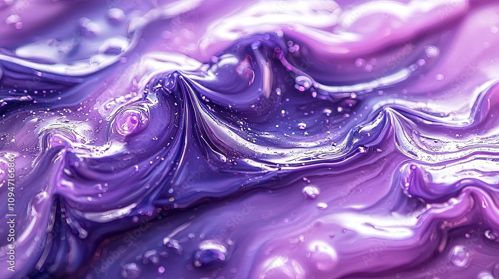 This image captures the eye with its lavender waves, showcasing high contrast and a glossy surface, evoking a sense of mystery and abstract emotions in the viewer. This image captures the eye with its lavender waves, showcasing high contrast and a glossy surface, evoking a sense of mystery and abstract emotions in the viewer.
