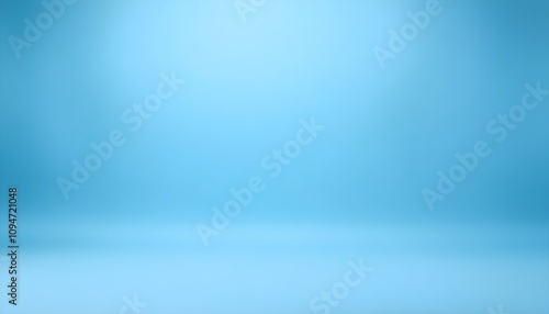 light blue studio background