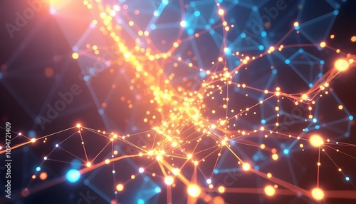 Wallpaper Mural abstract network connection background Torontodigital.ca