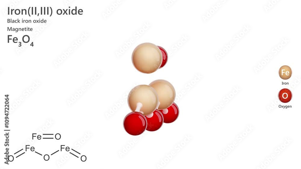 iron-ii-iii-oxide-or-magnetite-animated-3d-model-of-a-molecule