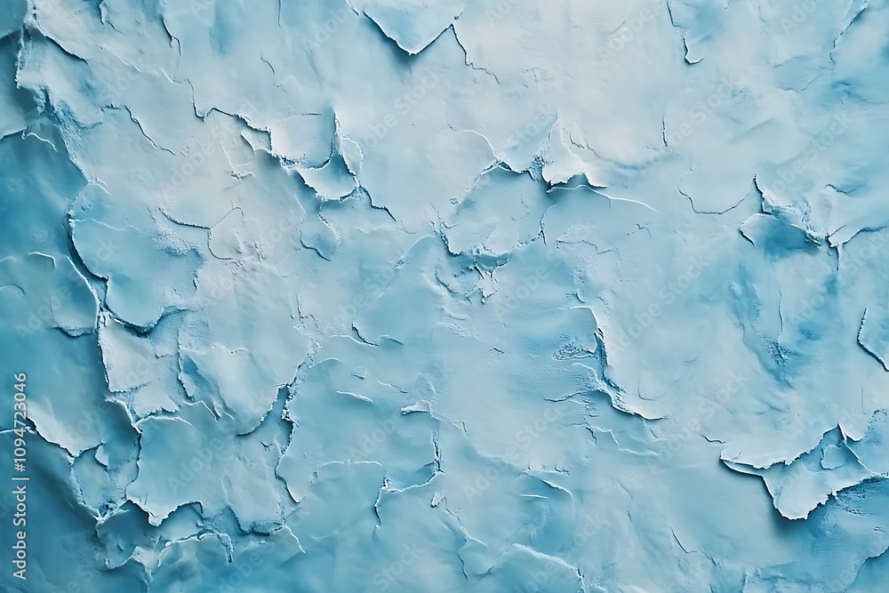 Naklejka premium acks. Winter seasonal background, mock up, flat lay, ice texture