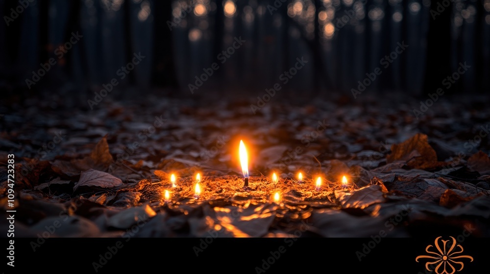Fototapeta premium Flickering Flames in the Forest
