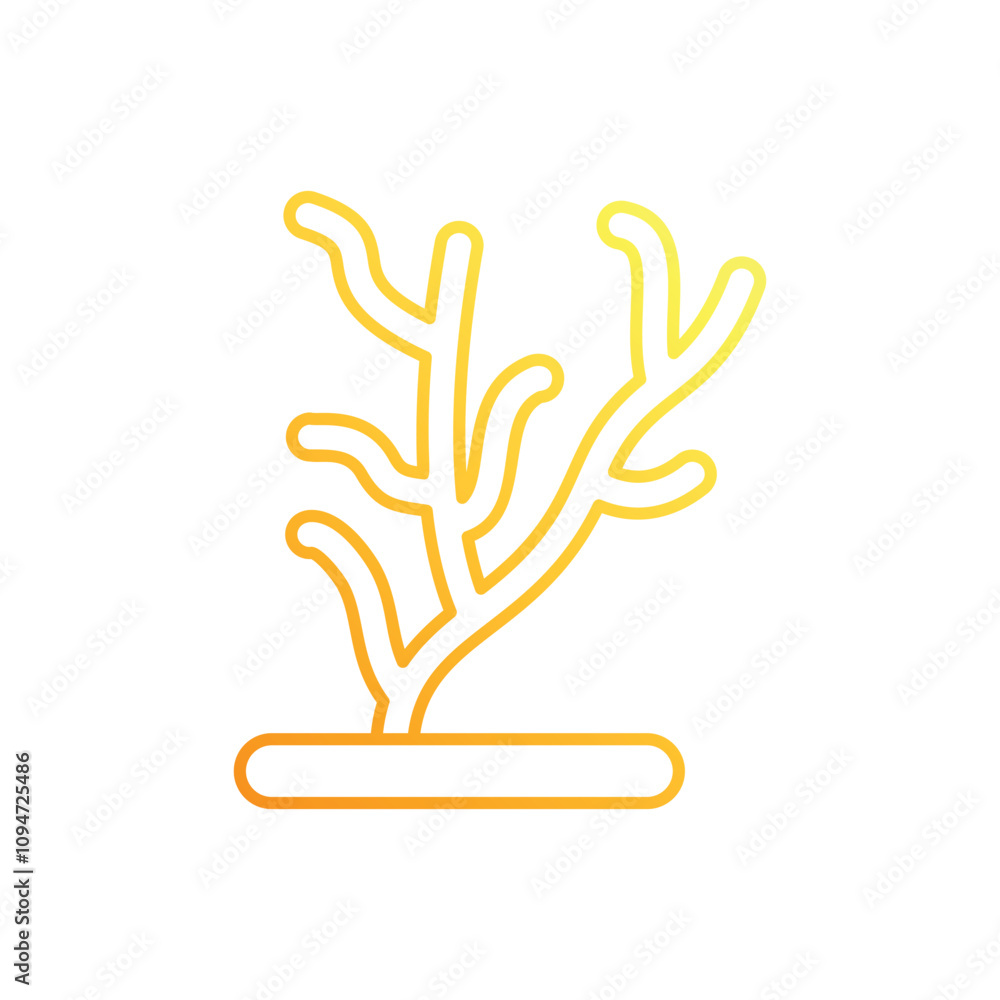 Obraz premium Coral Reef vector icon