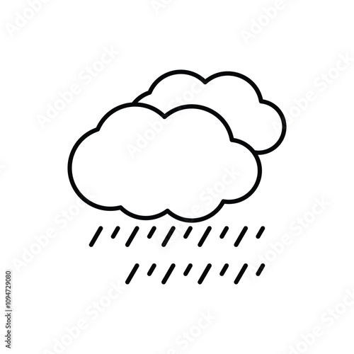Rain vector icon