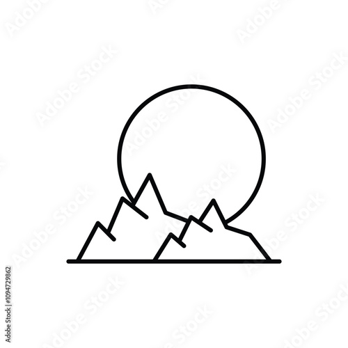 Mountain vector icon