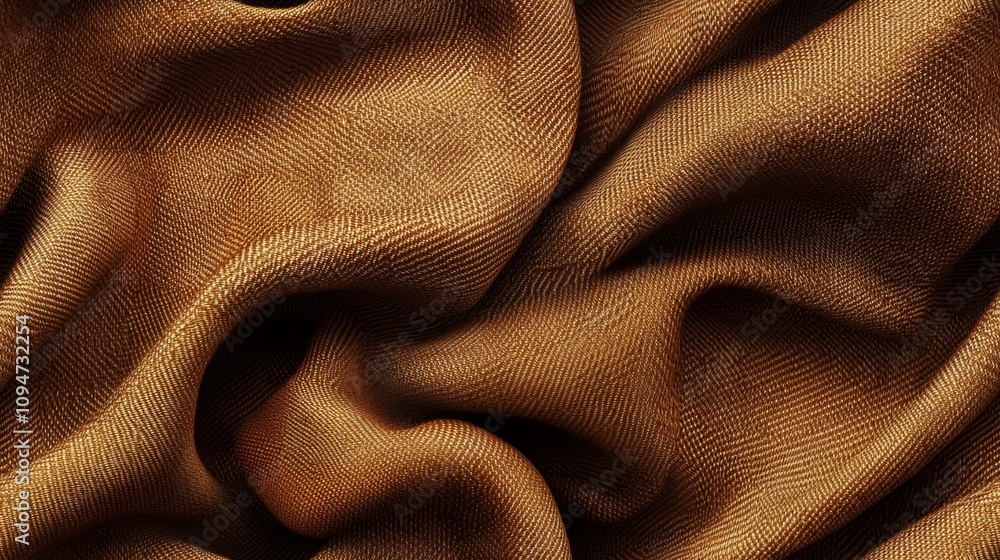 close up brown twill fabric with wrinkle seamless background close up brown twill fabric with wrinkle seamless background