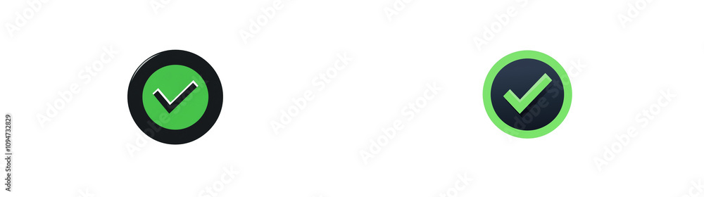 Tick icon Isolated on Transparent PNG. Tick icon Isolated on Transparent PNG.