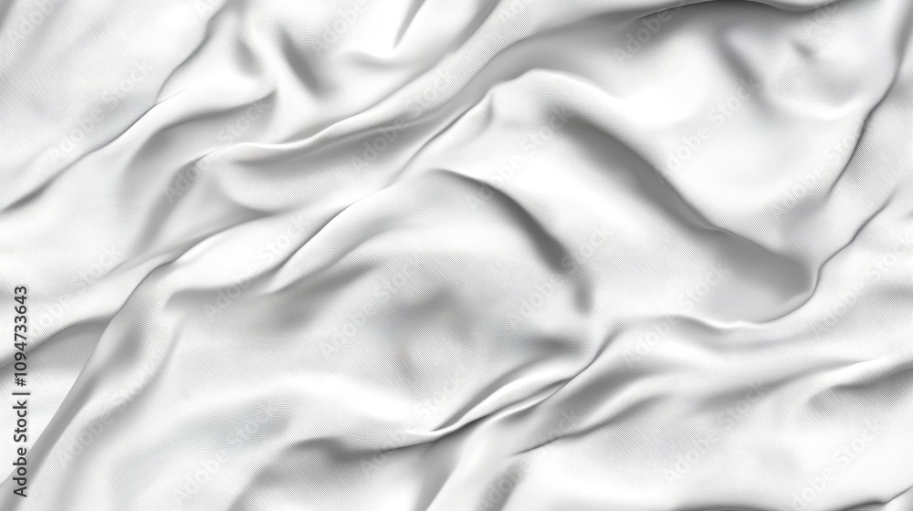 white silk fabric with wrinkle curves, seamless pattern background white silk fabric with wrinkle curves, seamless pattern background