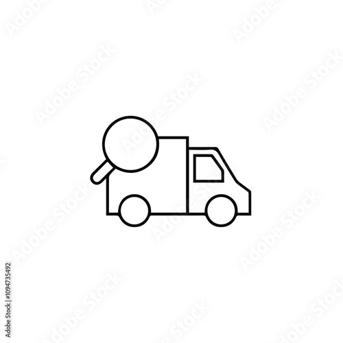 Truck icon symbol vector illustration 