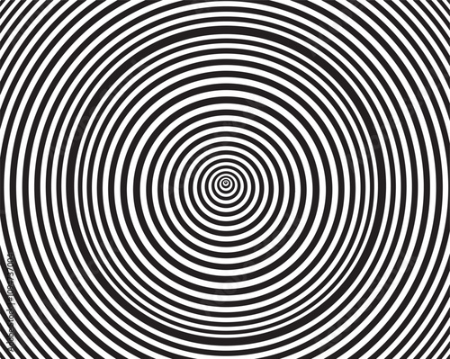  Black and white abstract rotated lines.vortex form. Geometric art. Design element. Digital image with a psychedelic stripes.Design element for prints, web, template