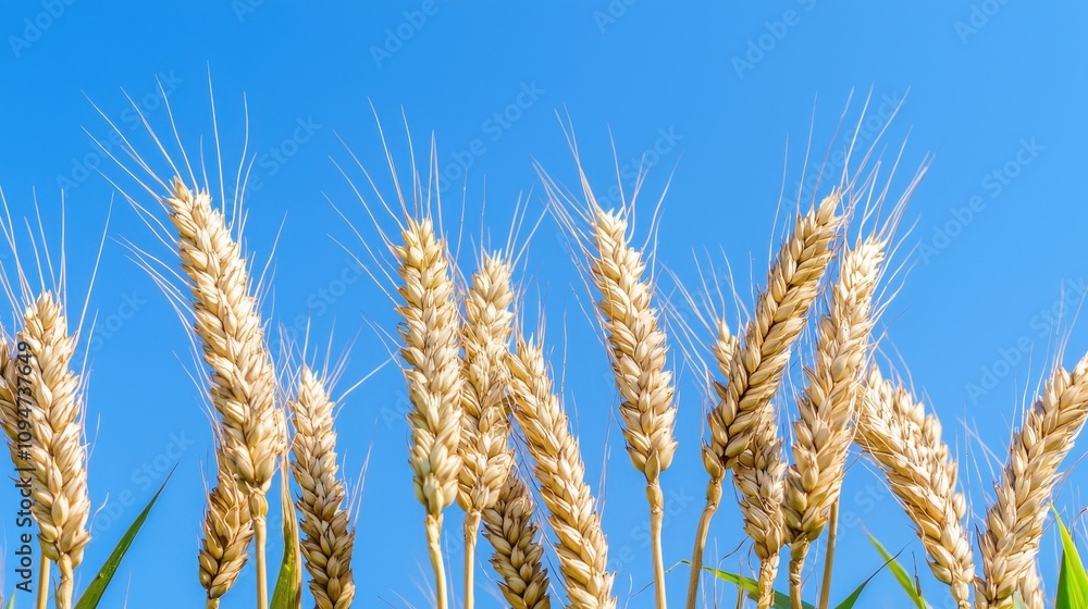 Vibrant Golden Fields of Wheat Ready for Harvesting Vibrant Golden Fields of Wheat Ready for Harvesting