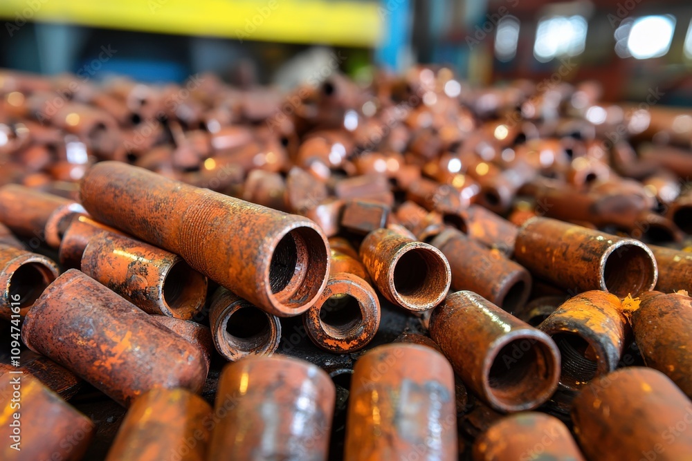 Rusty Tools and Parts on a Workbench Surface Rusty Tools and Parts on a Workbench Surface