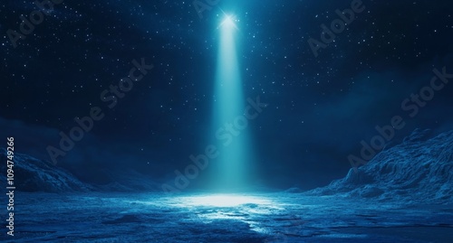 Celestial Light Beams Down ...