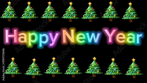 Happy New Year Text Animation