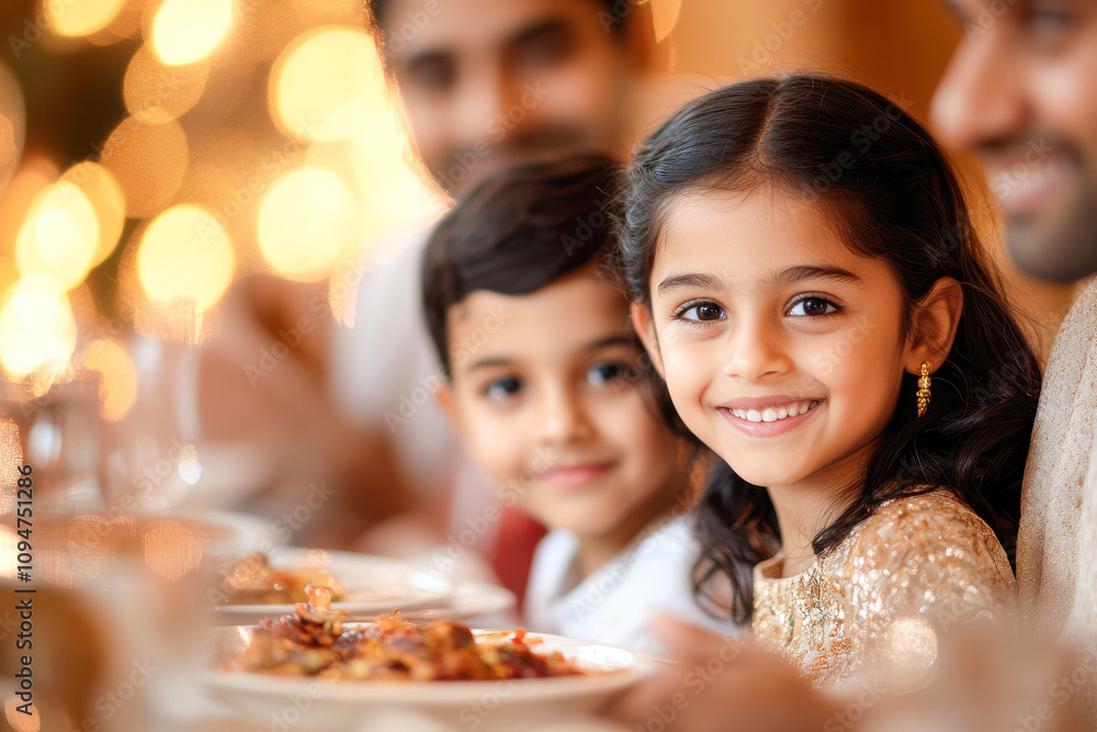 happy indian family enjoying christmas dinner together happy indian family enjoying christmas dinner together
