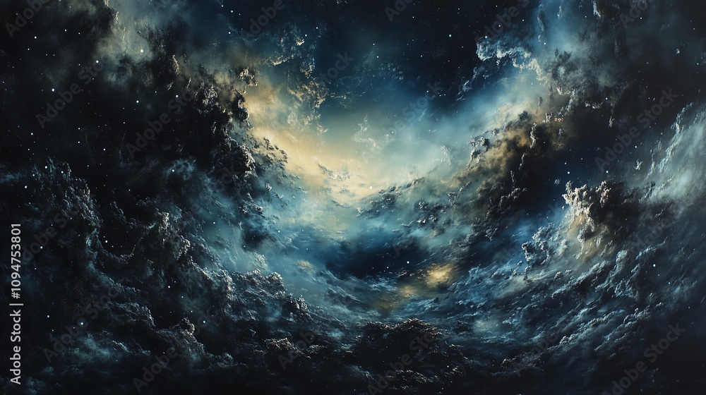 Fototapeta premium 宇宙と光