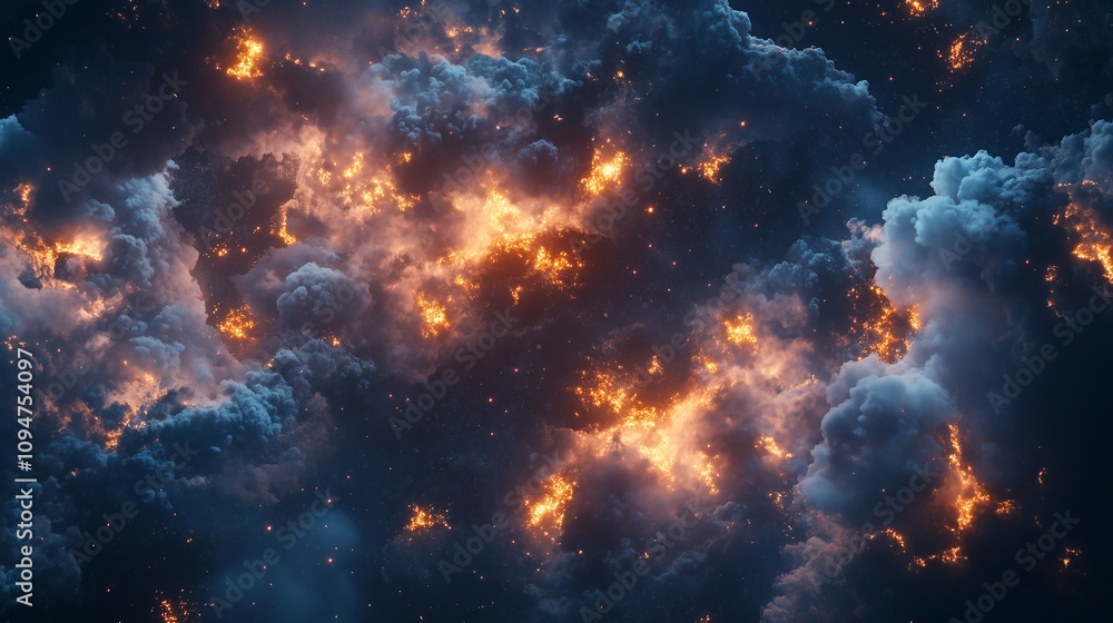 Fototapeta premium 宇宙と光