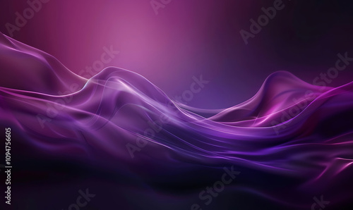 Ultraviolet light casts a gentle glow on a dark abstract gradient canvas, creating a dramatic and empty wallpaper design