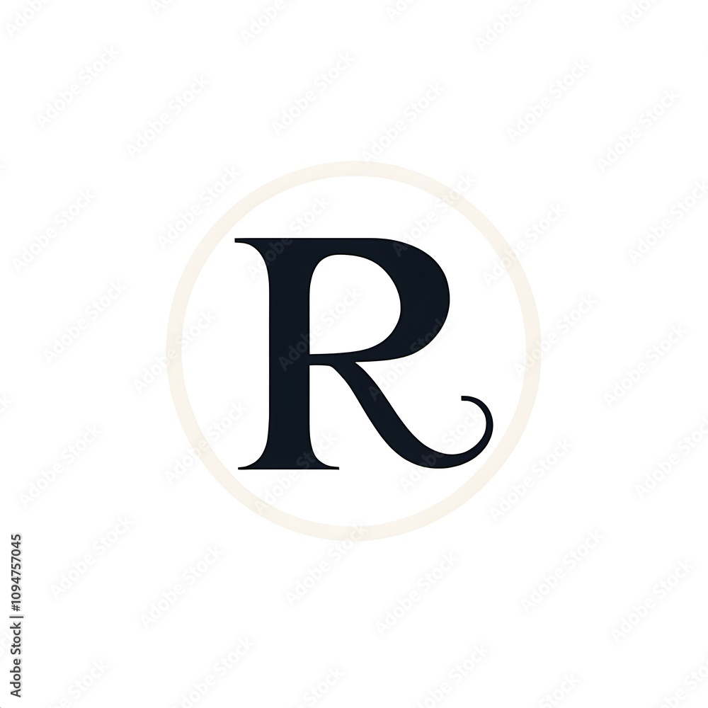 the letters R. vector logo monogram alphabet minimalist design, isolated on white background the letters R. vector logo monogram alphabet minimalist design, isolated on white background