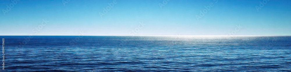 Endless Horizon: The vast expanse of open ocean, meeting the distant skyline. Endless Horizon: The vast expanse of open ocean, meeting the distant skyline.