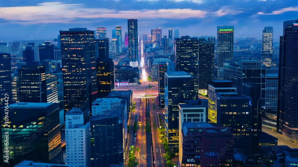 video of explore a vibrant urban cityscape at night with illuminated skyscrapers and bustling streets showcasing city life and architecture video of explore a vibrant urban cityscape at night with illuminated skyscrapers and bustling streets showcasing city life and architecture