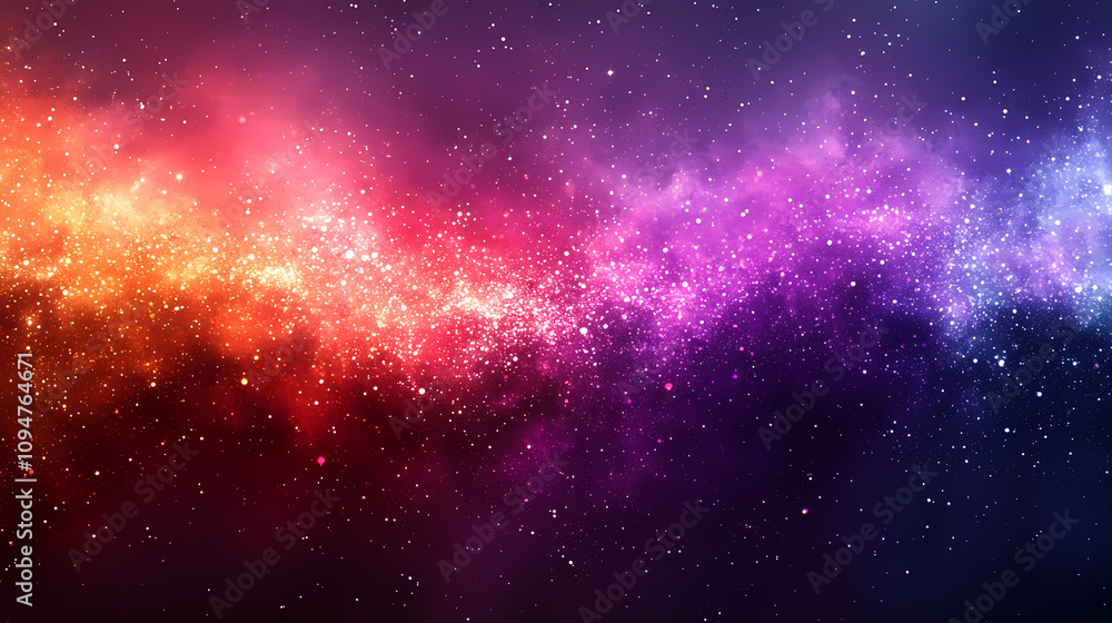 Fototapeta premium There are pointillisms, reds, purples, pulses, noises, and background colors