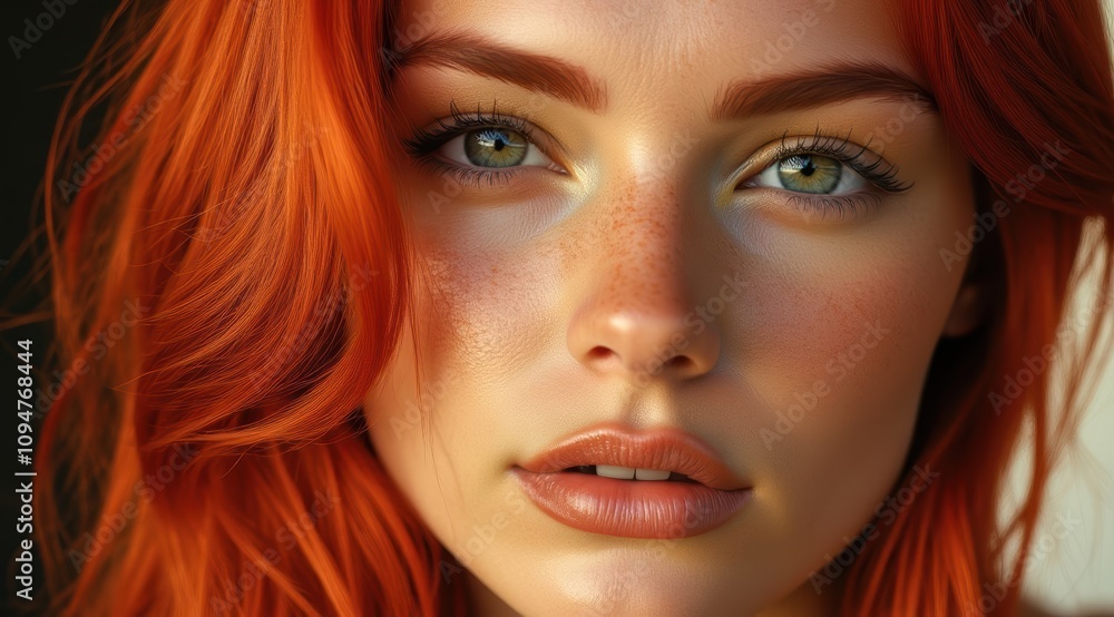 Close-up of a beautiful red-haired woman Close-up of a beautiful red-haired woman
