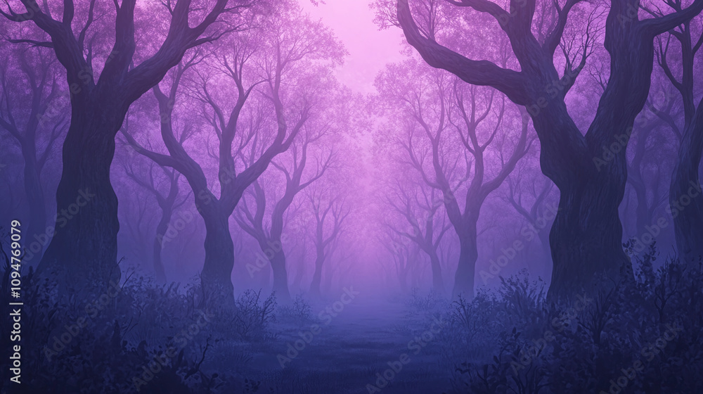 Enchanted Purple Forest Path Enchanted Purple Forest Path