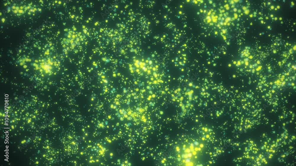 Innovative green background made of glowing green and yellow particles, digital background animation, animated green background Innovative green background made of glowing green and yellow particles, digital background animation, animated green background