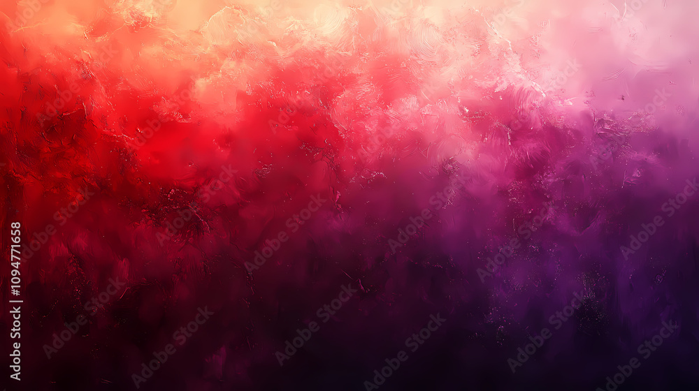 There are pointillisms, reds, purples, pulses, noises, and background colors There are pointillisms, reds, purples, pulses, noises, and background colors