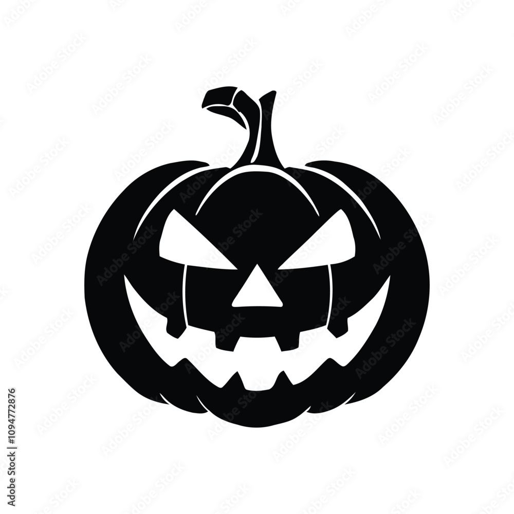 Pumpkin silhouette illustration Pumpkin silhouette illustration