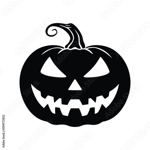 Pumpkin silhouette illustration