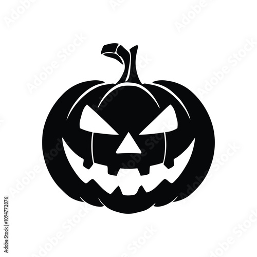 Pumpkin silhouette illustration