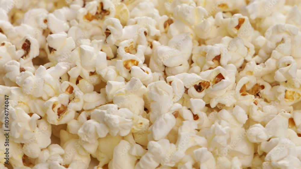 rotation of pop corn texture background food rotation of pop corn texture background food