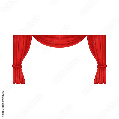 Illustration of theater curtain 