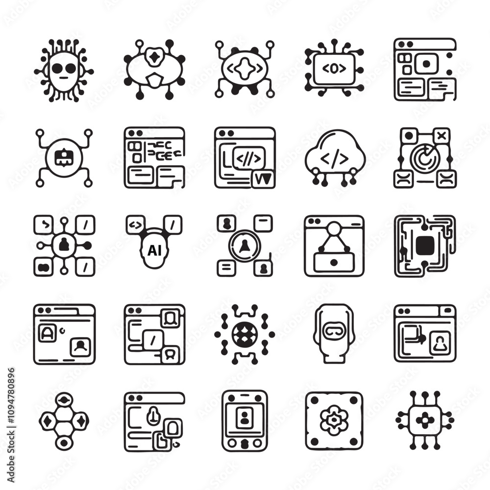 Abstract and Stylish Icon Design for Creative Projects Abstract and Stylish Icon Design for Creative Projects