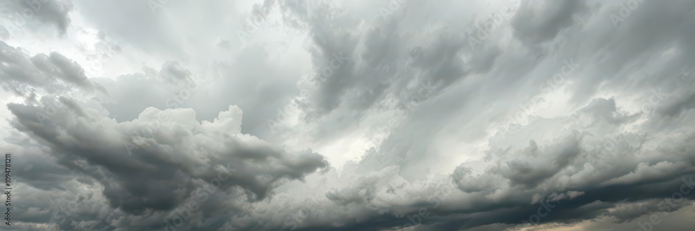 Dramatic storm clouds creating a textured pattern in the sky, environment Dramatic storm clouds creating a textured pattern in the sky, environment