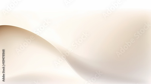 Fototapeta Naklejka Na Ścianę i Meble -  digital technology light beige and cream curve wave illustration poster background