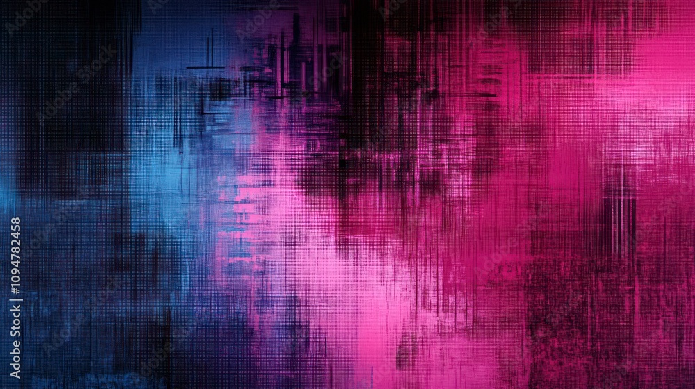 Abstract Neon Pink and Blue Grunge Texture Abstract Neon Pink and Blue Grunge Texture