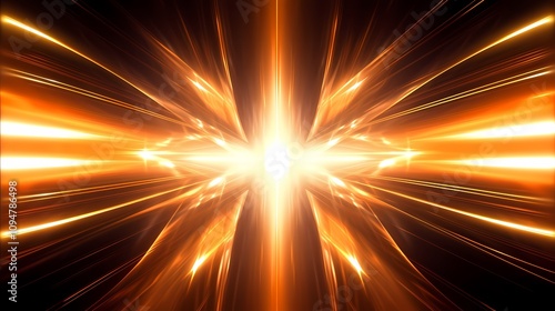 digital technology abstract golden light illustration poster background