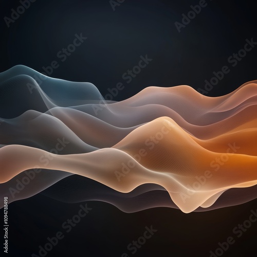 Voice emotion tone icon, heartfelt vibrations, Curved lines that resemble vibrations to depict emotional resonance within the tone, Photorealistic