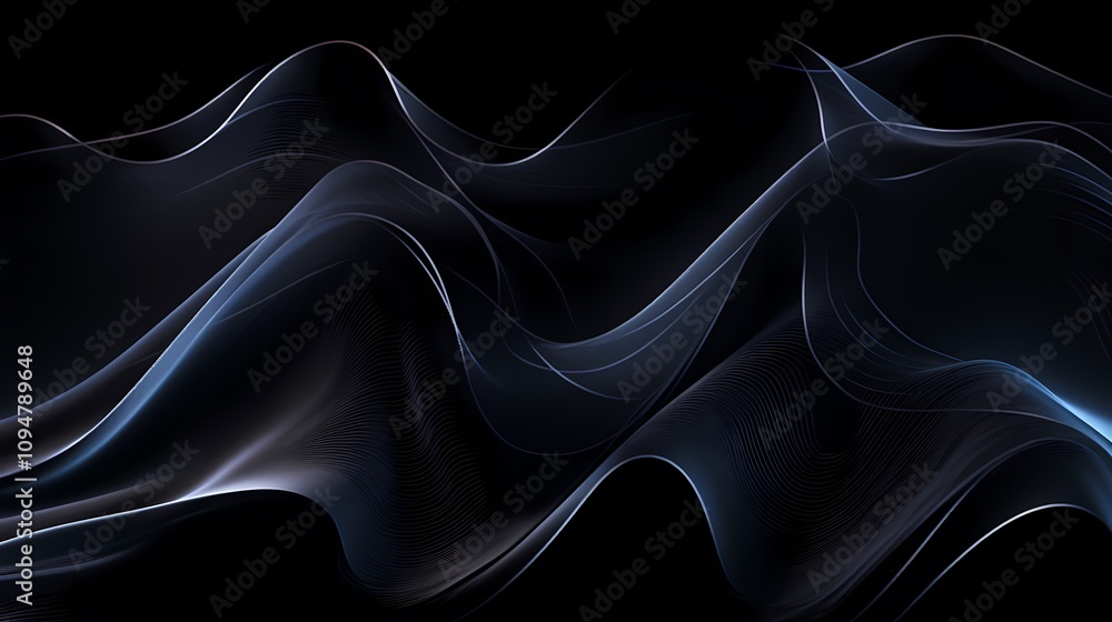 digital technology black wave illustration poster background digital technology black wave illustration poster background