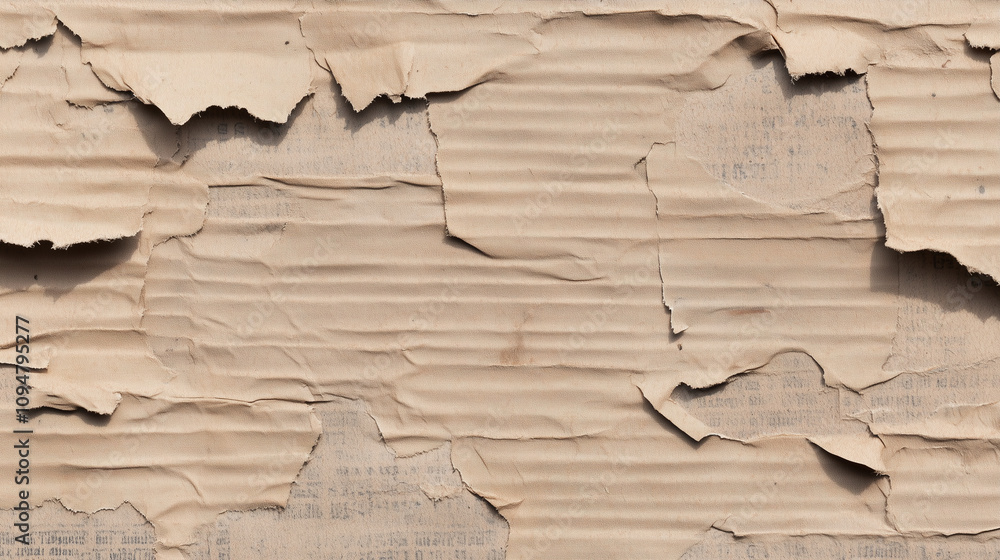 Aged Newspaper Background with Grunge Textures and Faded Ink Aged Newspaper Background with Grunge Textures and Faded Ink