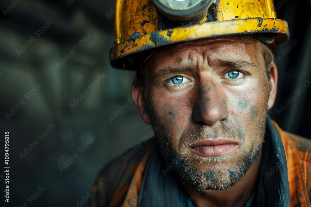 Photo of a bricklayer working in mine generative ai Photo of a bricklayer working in mine generative ai