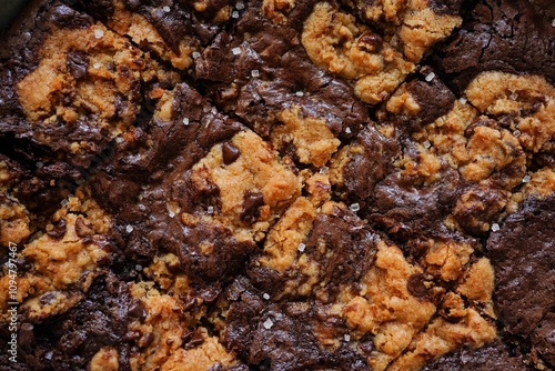 Homemade Brookie or Crownies - chocolate chip brownie bars