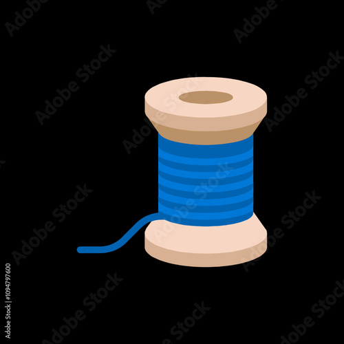 Blue Thread Spool
