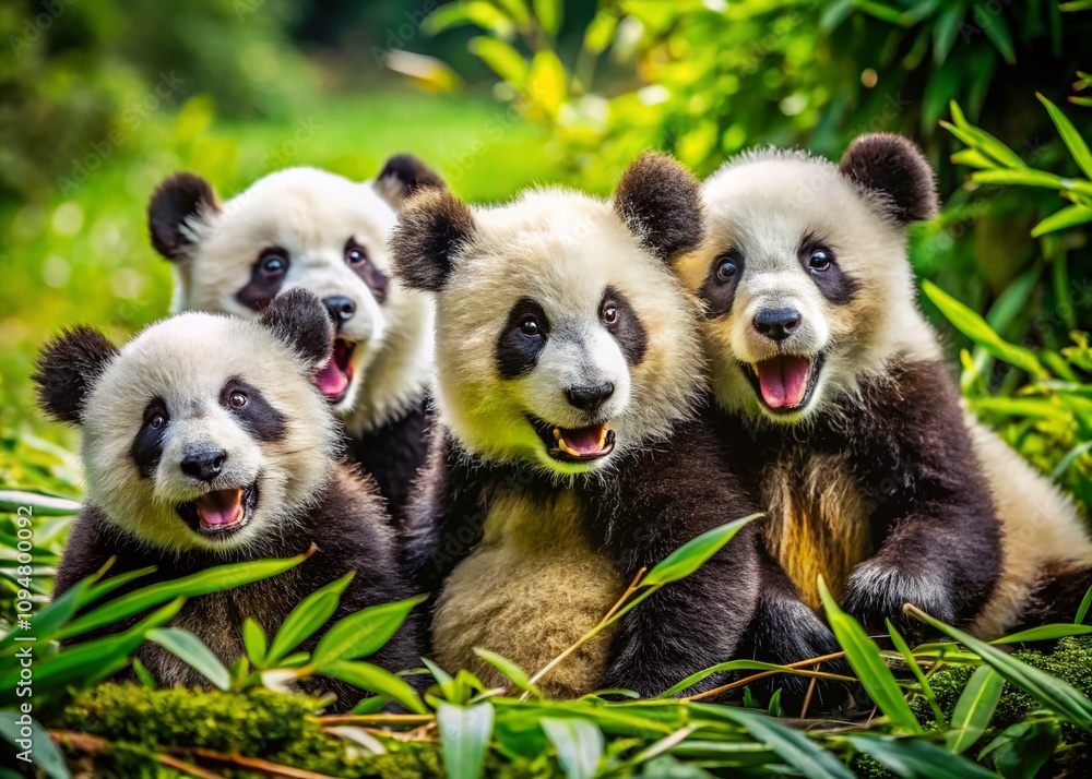 Adorable Panda Moments: Capturing the Playful Spirit of Pandas in Their Natural Habitat with Heartwarming Expressions and Charming Interactions in Stunning Detail Adorable Panda Moments: Capturing the Playful Spirit of Pandas in Their Natural Habitat with Heartwarming Expressions and Charming Interactions in Stunning Detail