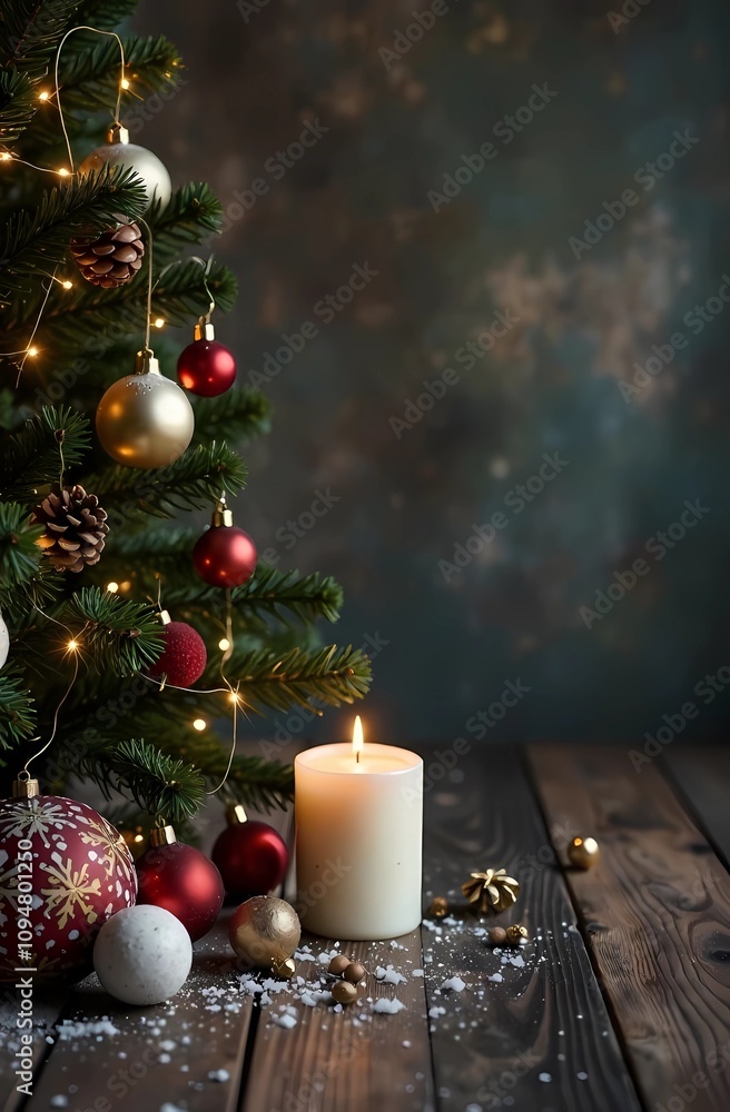 Christmas frame with wooden background. with copy image space. Space to add text or design. Christmas frame with fir tree and new year decorations. Christmas frame with wooden background. with copy image space. Space to add text or design. Christmas frame with fir tree and new year decorations.