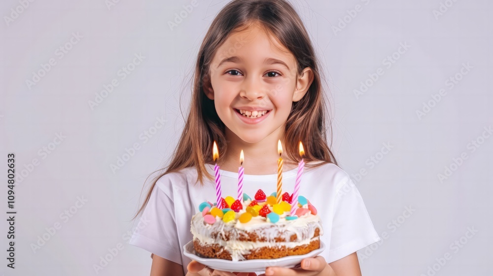 Celebrating a special birthday with cake and candles home festive moment indoor setting joyful viewpoint childhood memories Celebrating a special birthday with cake and candles home festive moment indoor setting joyful viewpoint childhood memories