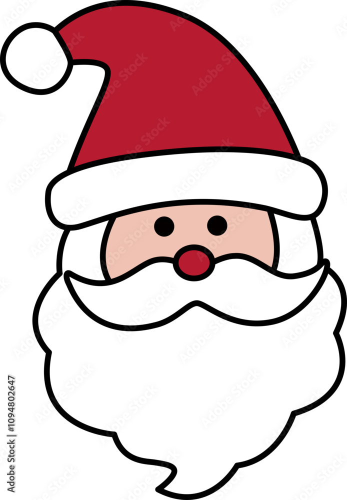 Christmas Santa Claus Head Cartoon Style Flat Stock Vector Illustration.
transparent background. Christmas Santa Claus Head Cartoon Style Flat Stock Vector Illustration.
transparent background.